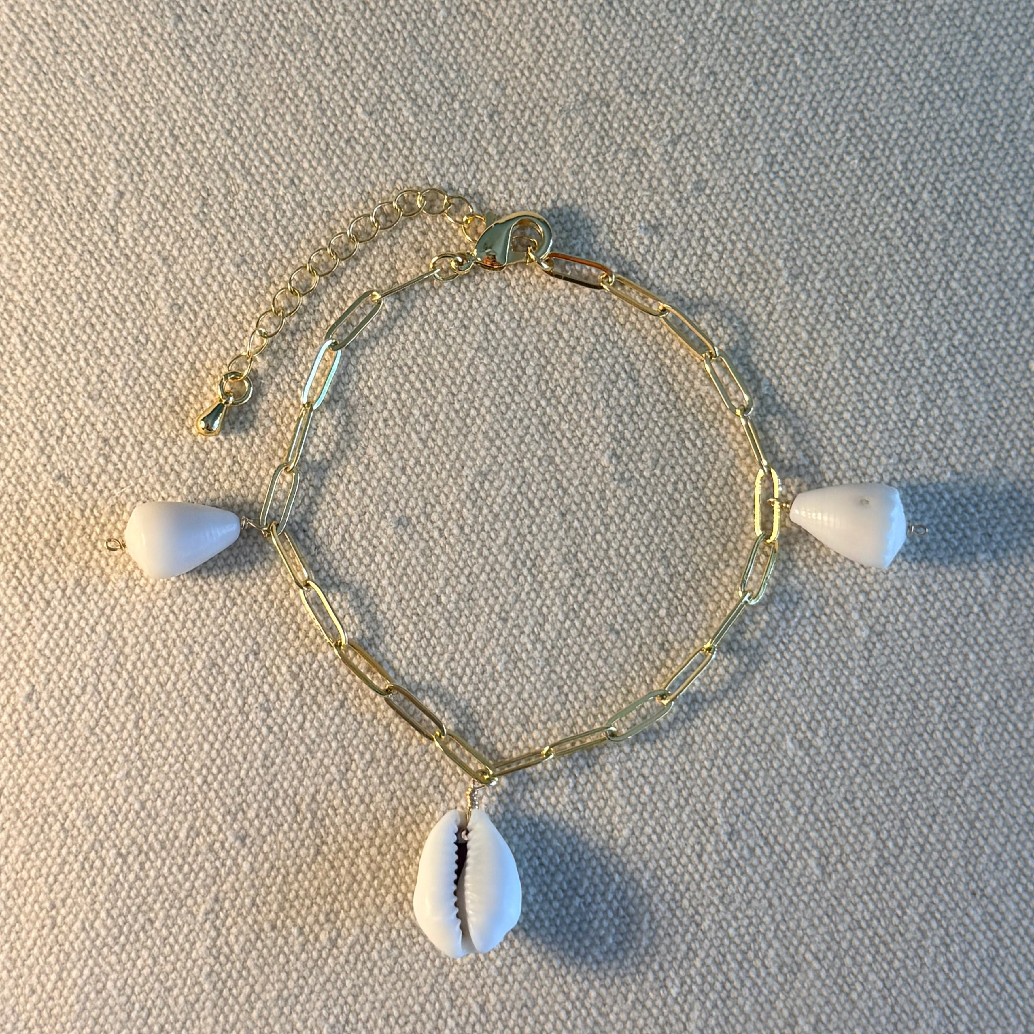 Money Cowrie Charm Bracelet