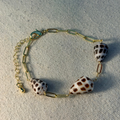 Triple Hebrew Shell Bracelet