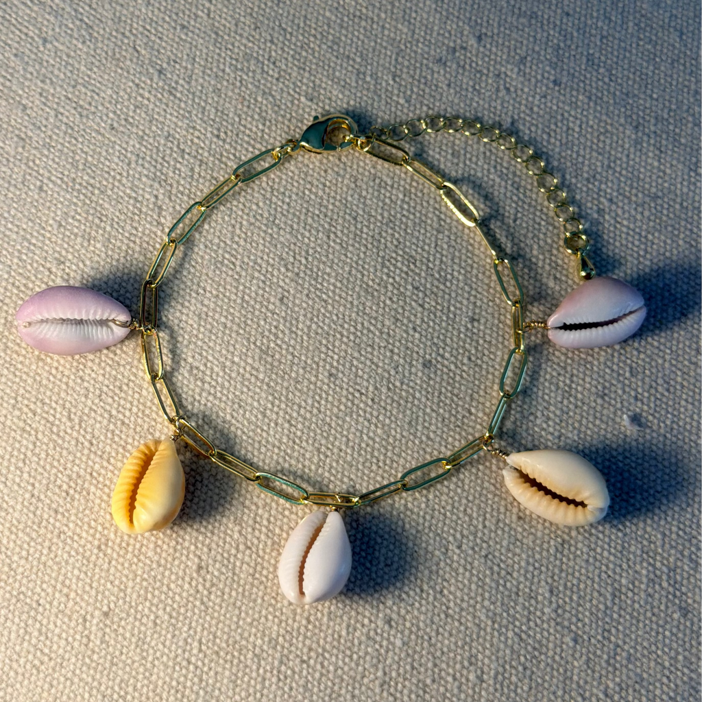 Cowrie Charm Bracelet